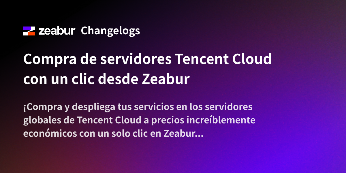 One-Click Purchase of Tencent Cloud VPS