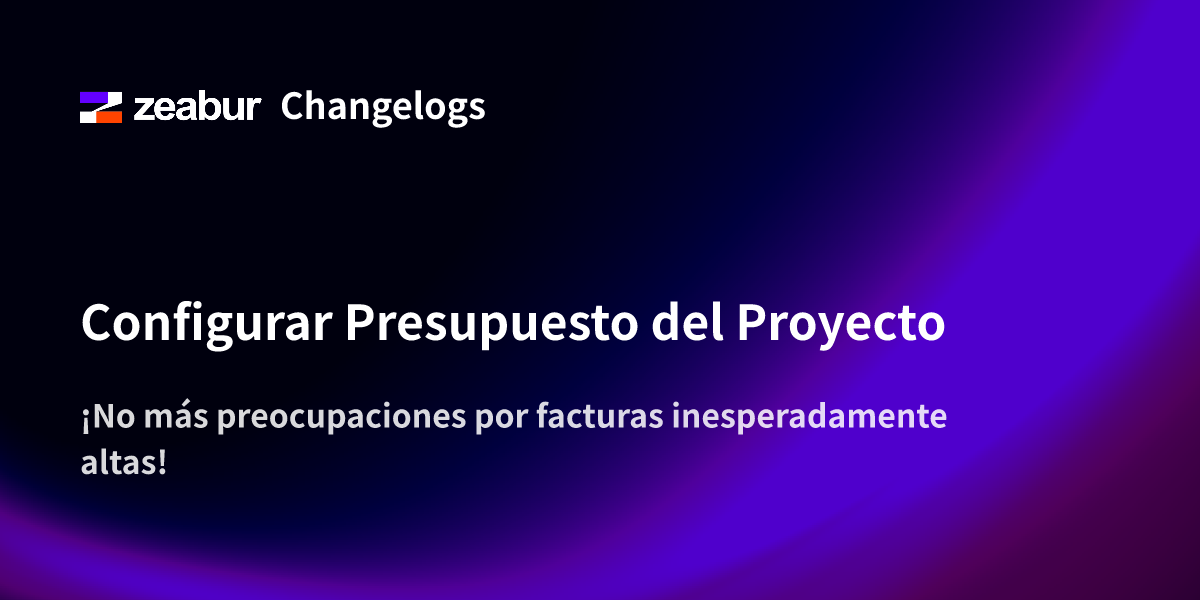 Configure Project Budget