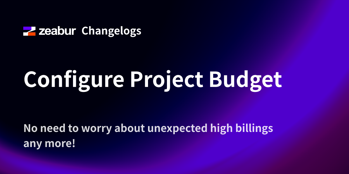 Configure Project Budget