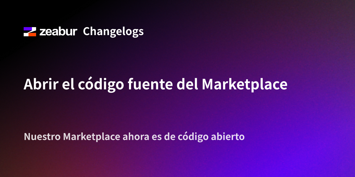 Open Source the Marketplace