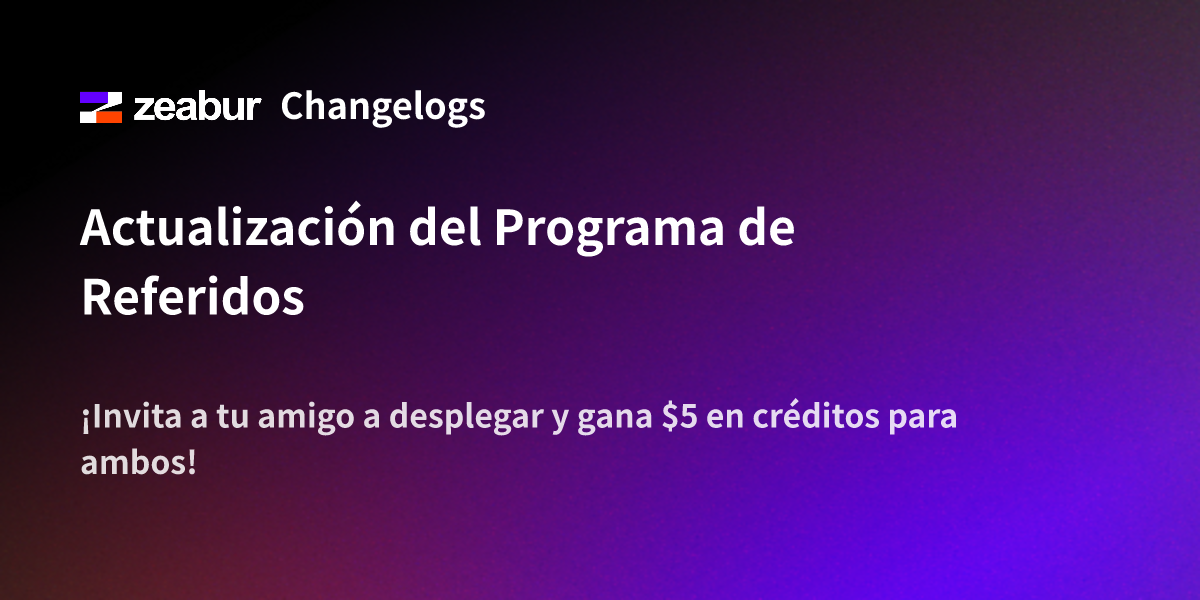 Referral Program Update