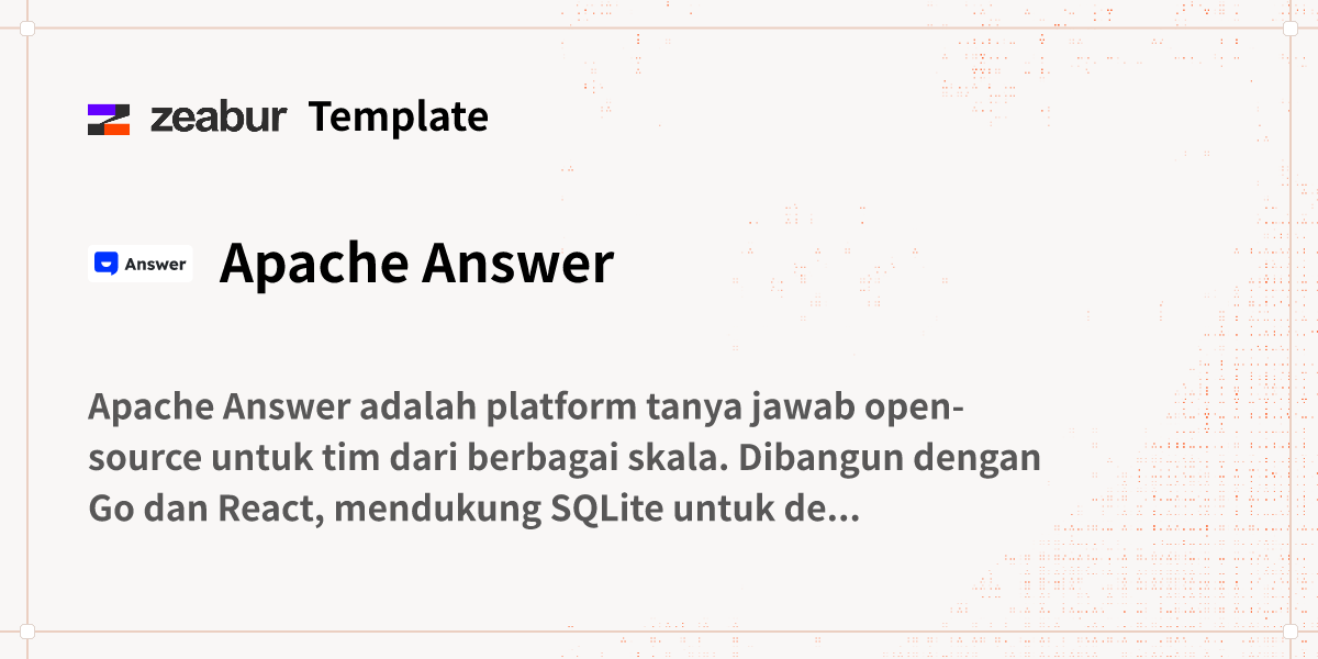 Apache Answer Panduan Deploy