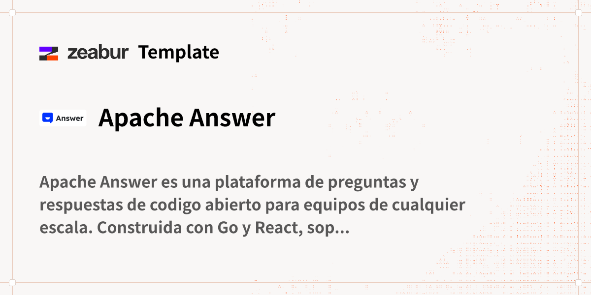 Apache Answer Guía de implementación
