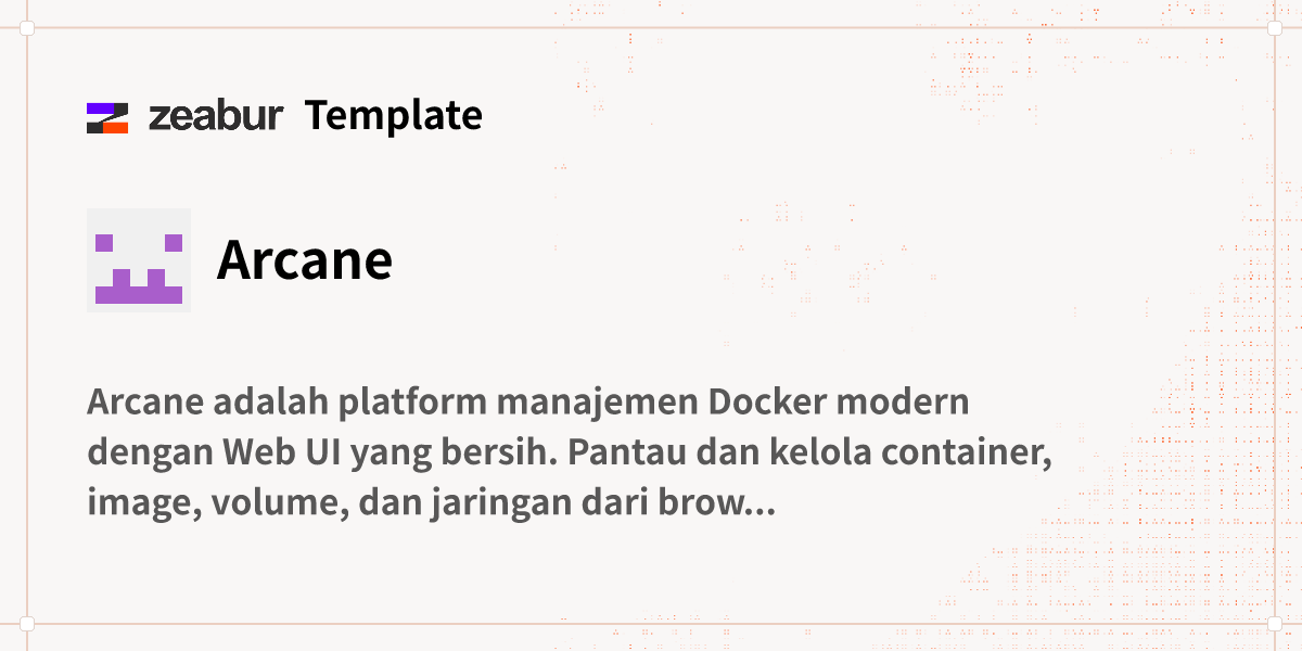 Arcane Panduan Deploy