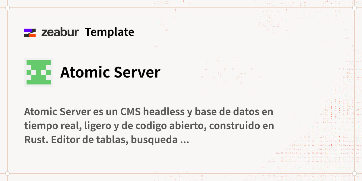 Atomic Server Guía de implementación