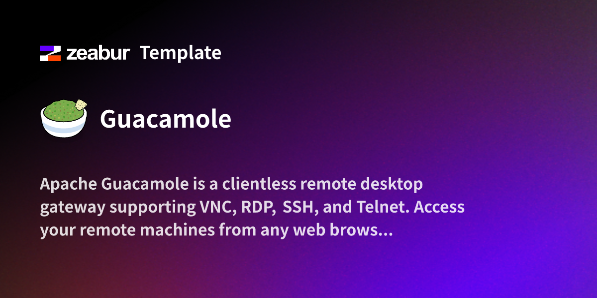 Guacamole Deploy Guide