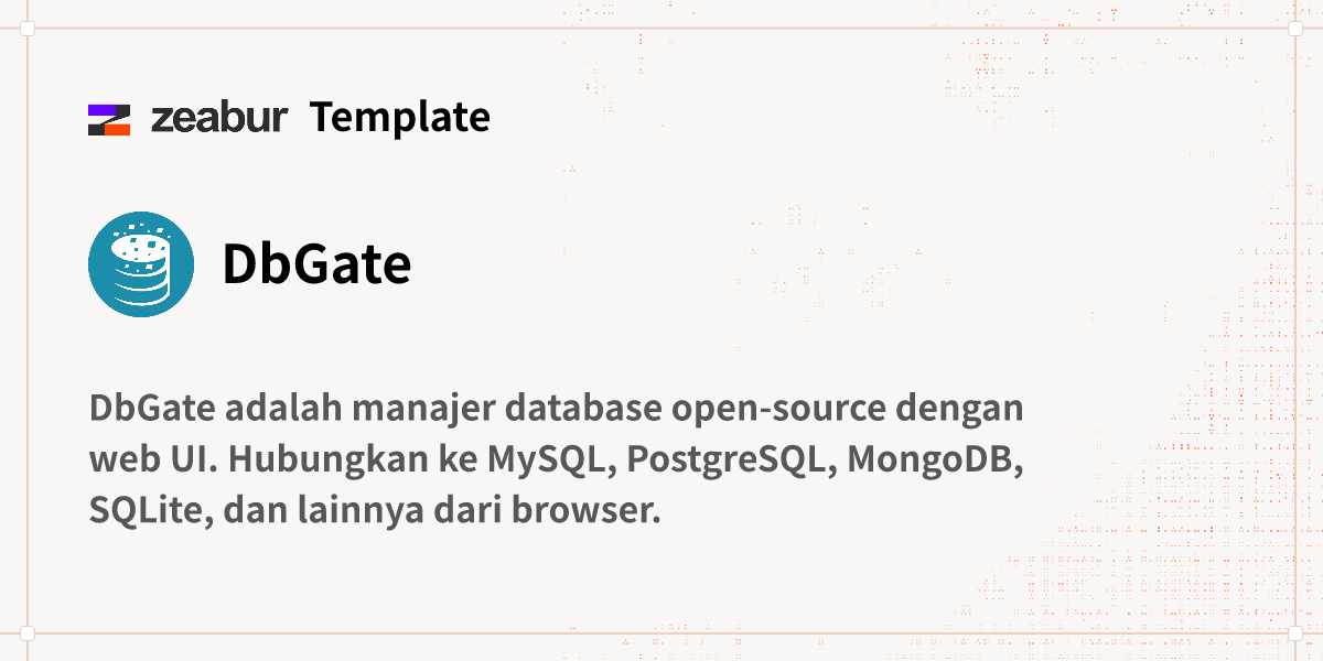 DbGate Panduan Deploy