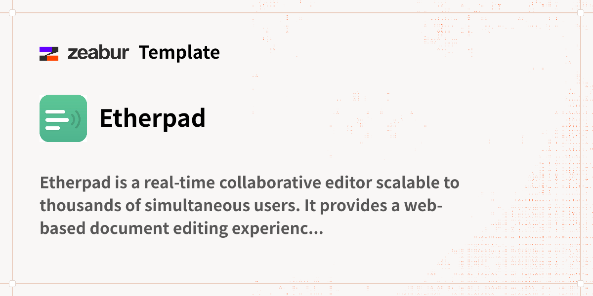 Etherpad Deploy Guide