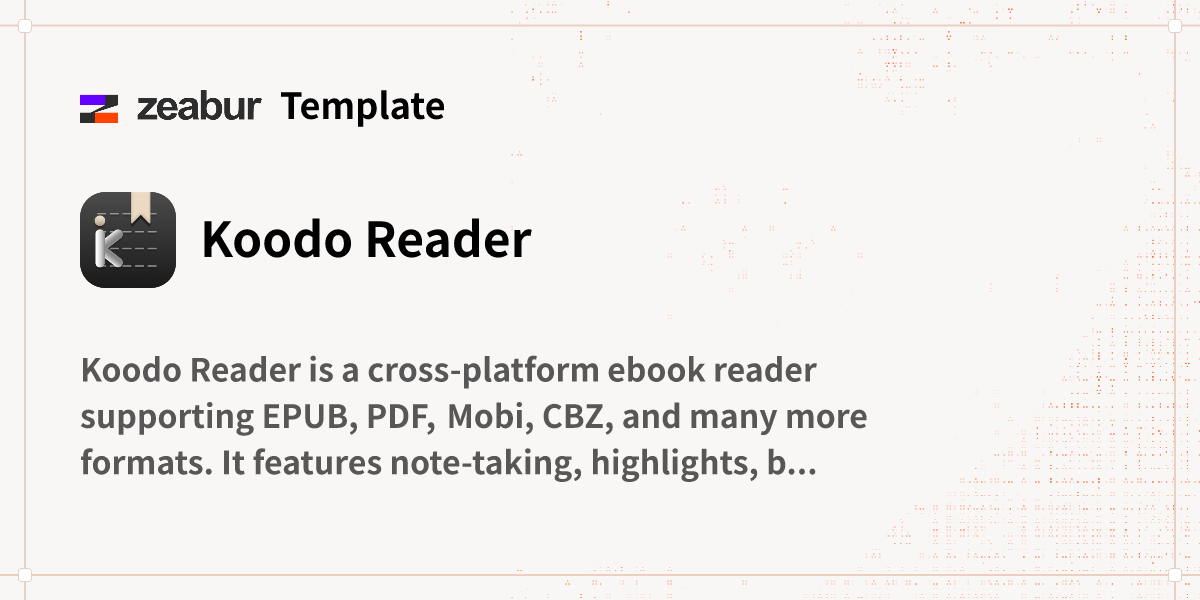 Koodo Reader Deploy Guide