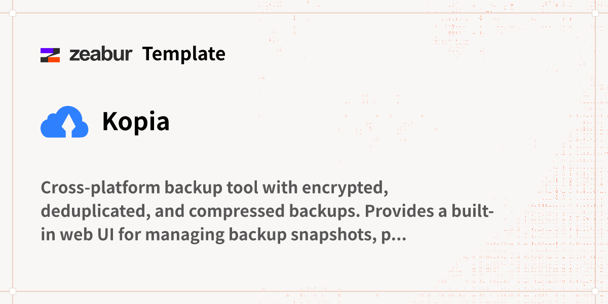 Kopia Deploy Guide