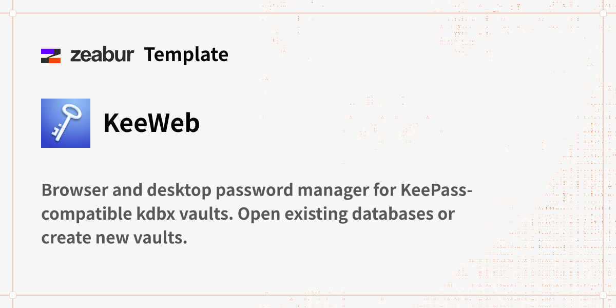 KeeWeb Guía de implementación