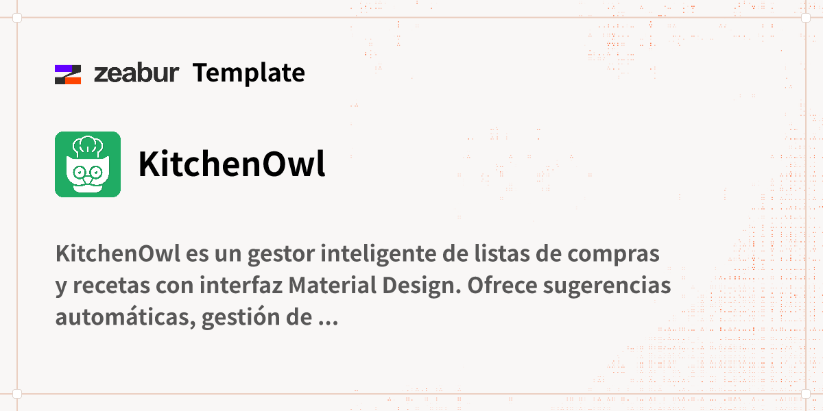KitchenOwl Guía de implementación