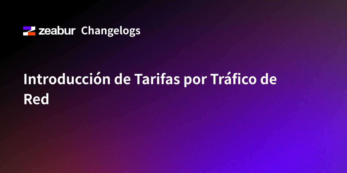 Introduction of Network Traffic Fees