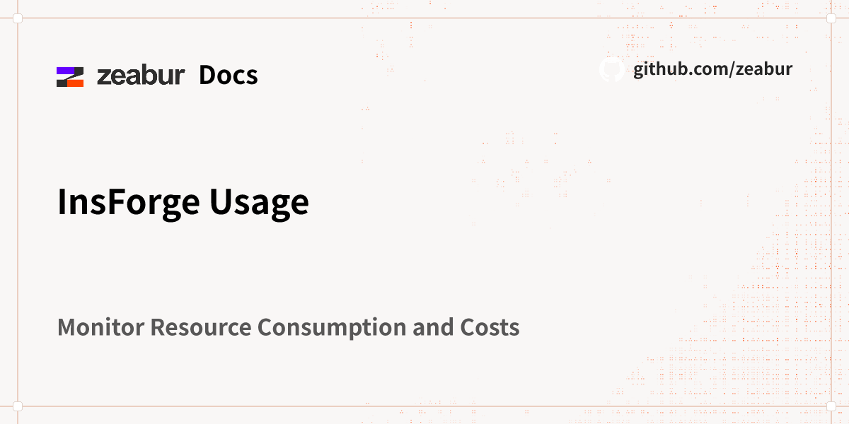 InsForge Usage & Billing - Zeabur