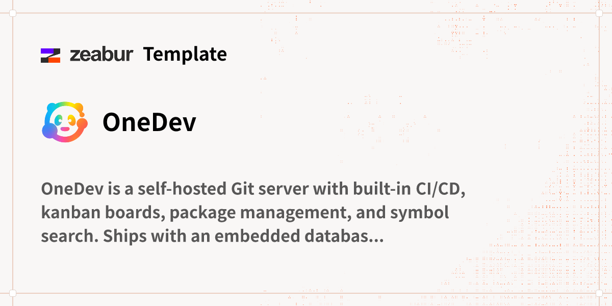 OneDev Deploy Guide