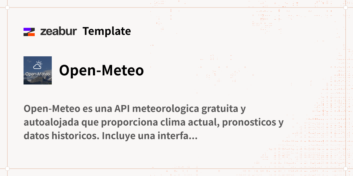 Open-Meteo Guía de implementación