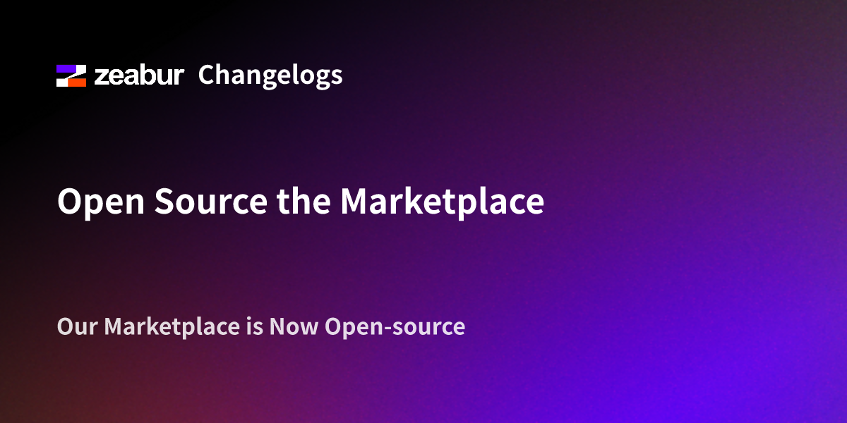 Open Source the Marketplace