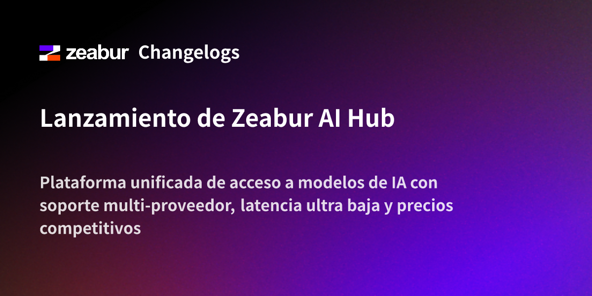 Zeabur AI Hub Launch