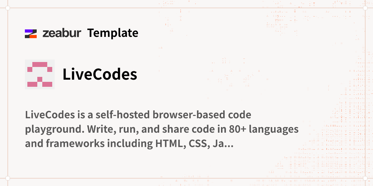 Live Code Generation LiveCodes Deploy Guide