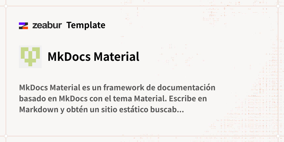 MkDocs Material Guía de implementación