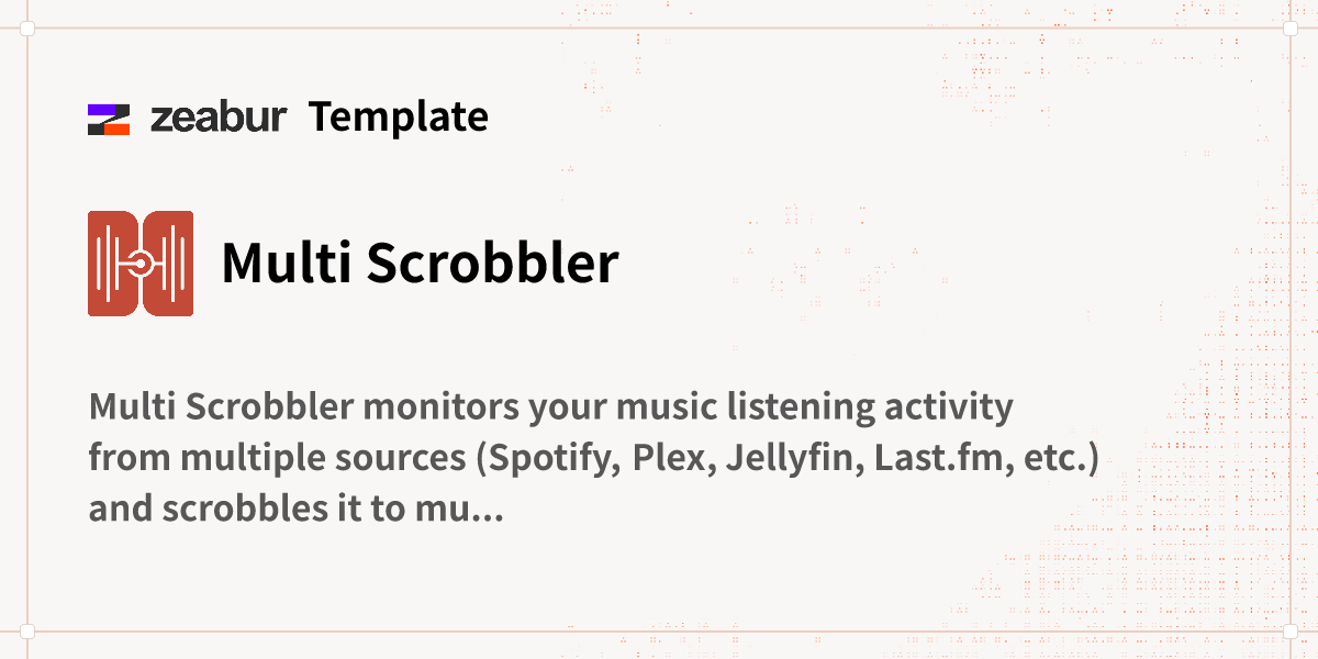 Snrobbler Multi Scrobbler Deploy Guide