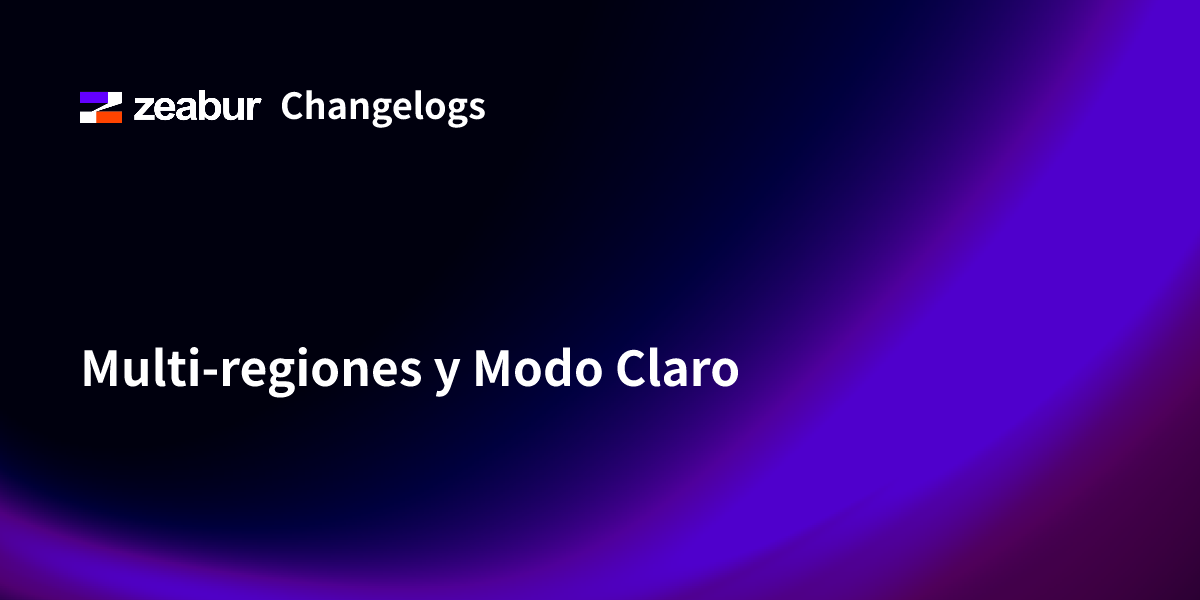 Multi Regions and Light Mode
