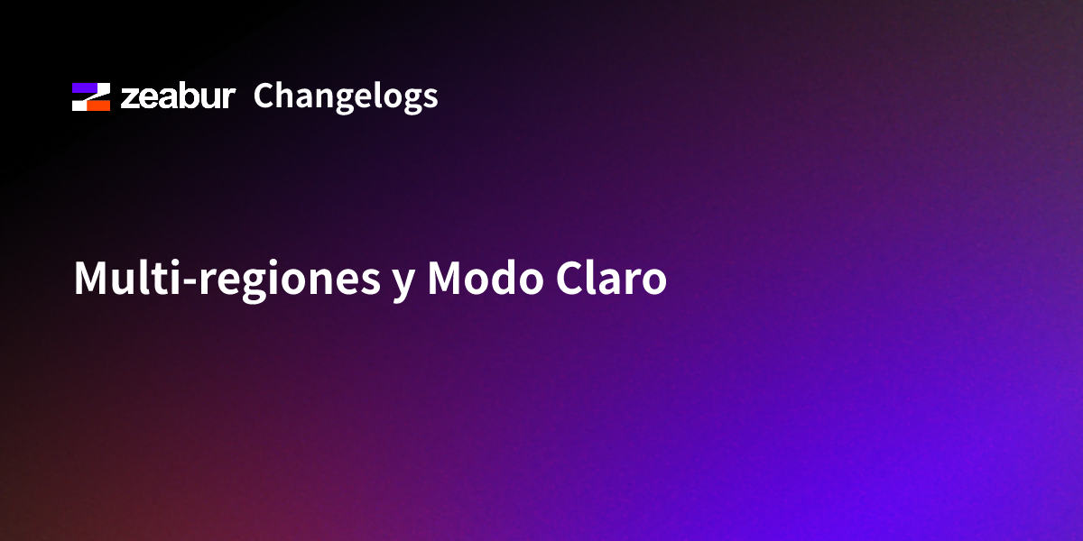 Multi Regions and Light Mode
