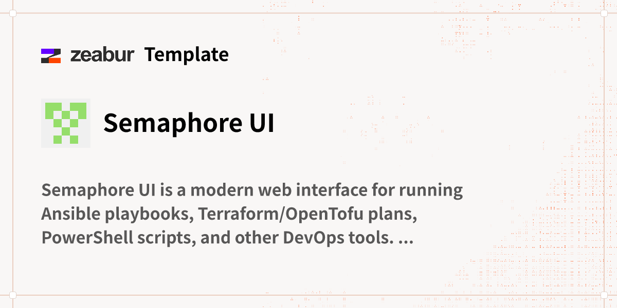 Semaphore UI Deploy Guide