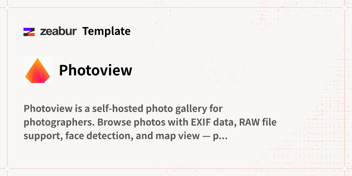 Photo. View Plus Photoview Deploy Guide