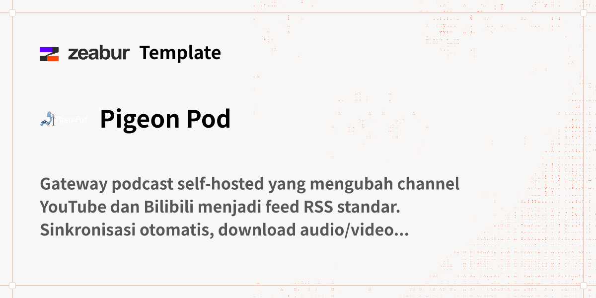 Pigeon Pod Panduan Deploy
