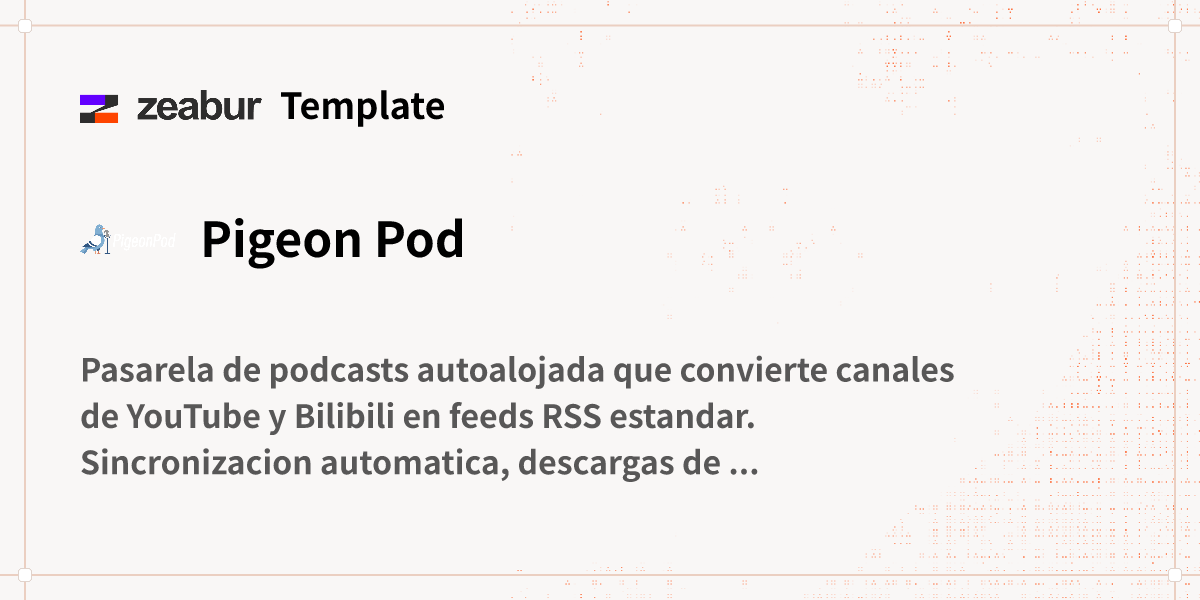 Pigeon Pod Guía de implementación