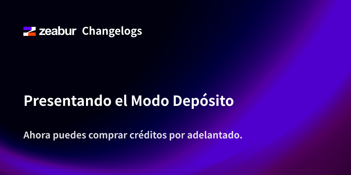 Introducing Deposit Mode