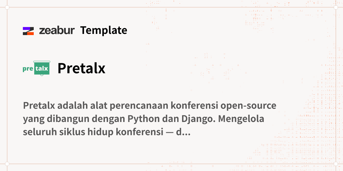 Pretalx Panduan Deploy