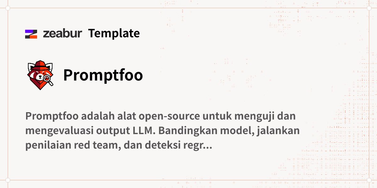 Promptfoo Ui Promptfoo Panduan Deploy