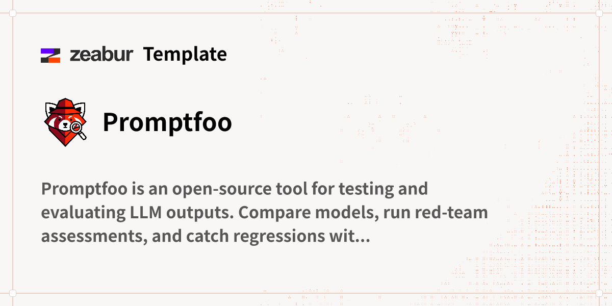 Promptfoo Deploy Guide