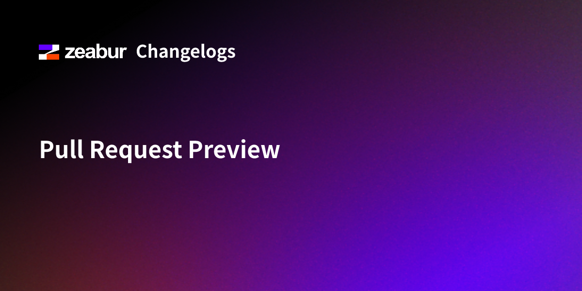 Pull Request Preview