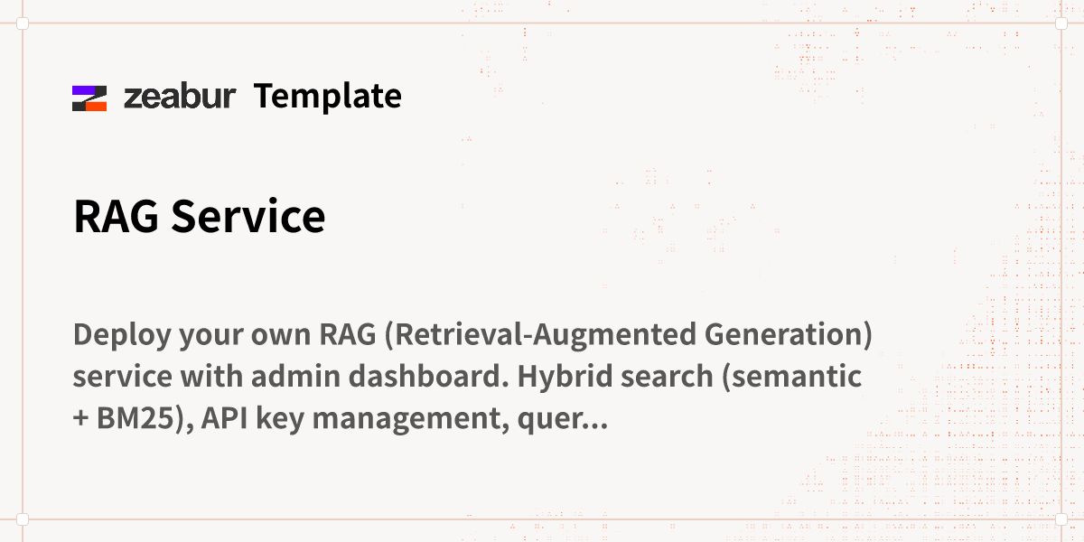 R Rag RAG Service Deploy Guide