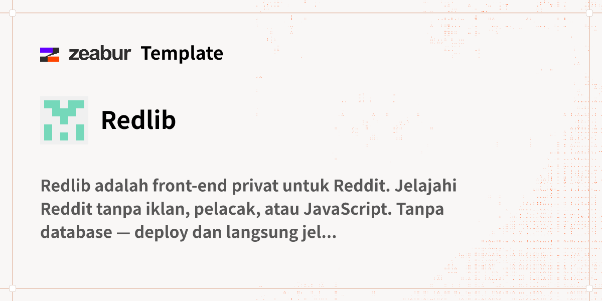 Redlib Icon Redlib Panduan Deploy