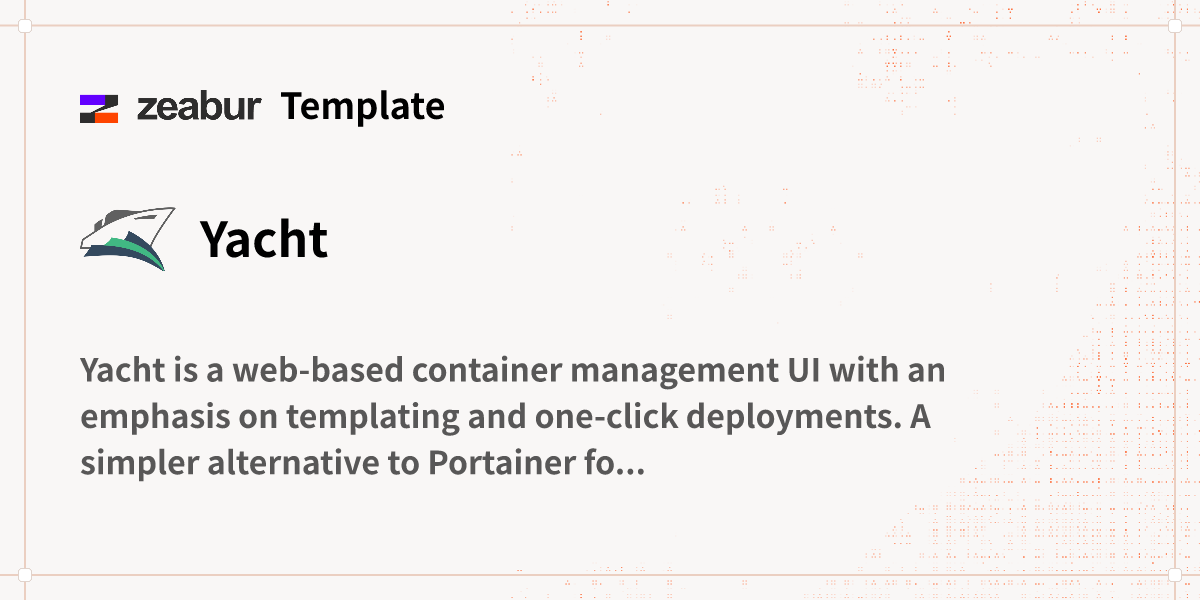 Yacht Deploy Guide