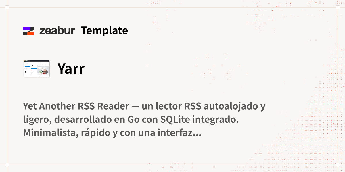 Yarr Yarr Guía de implementación