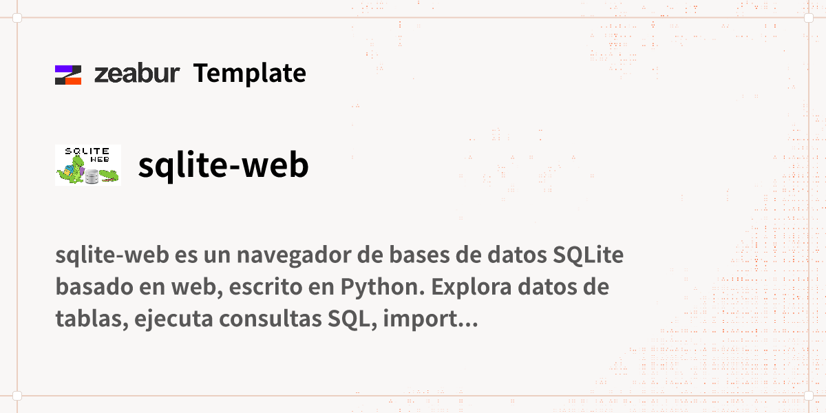 sqlite-web Guía de implementación